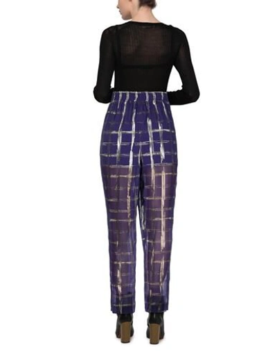 Shop Alberta Ferretti Woman Pants Purple Size 6 Silk, Polyester