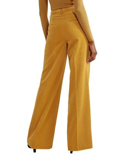 Shop Akris Woman Pants Ocher Size 6 Cotton, Cashmere, Wool, Polyamide In Yellow