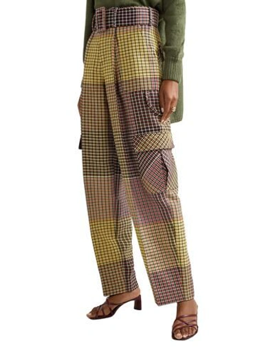 Shop Rosie Assoulin Pants In Yellow