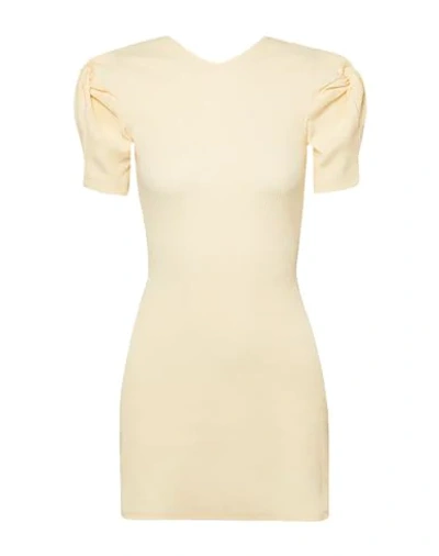 Shop Maggie Marilyn Woman Mini Dress Beige Size Xl Cotton, Elastane