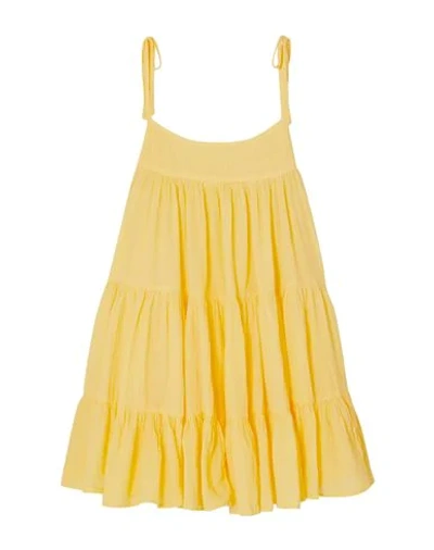Shop Honorine Short Dresses In Yellow