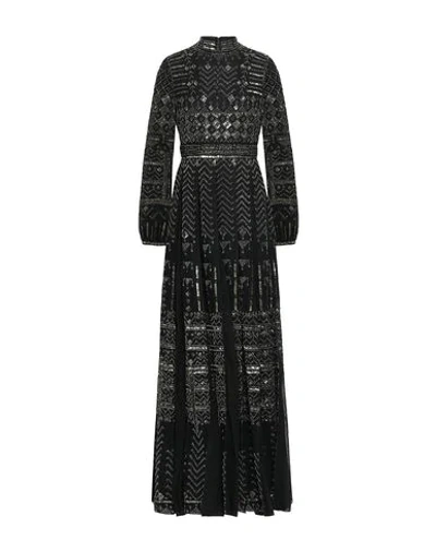 Shop Valentino Long Dress In Black