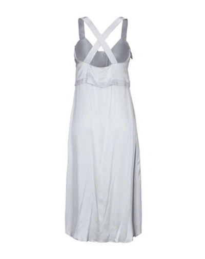 Shop Emporio Armani Midi Dresses In Light Grey