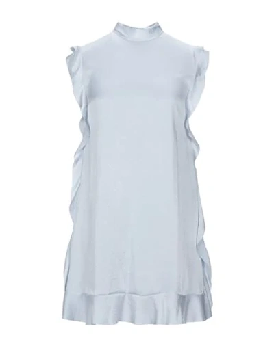 Shop Red Valentino Short Dress In Sky Blue