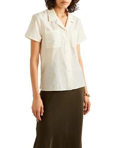 Shop Matin Woman Shirt Ivory Size 8 Cotton, Silk In White