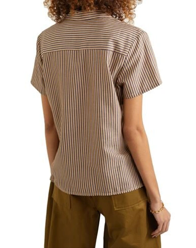 Shop Matin Woman Shirt Sand Size 8 Cotton, Viscose, Silk In Beige