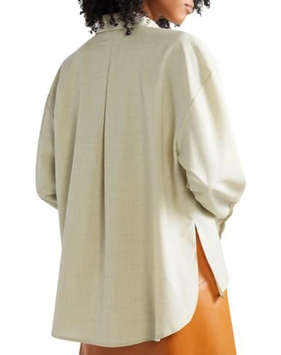 Shop A.w.a.k.e. A. W.a. K.e. Mode Woman Shirt Beige Size 10 Wool