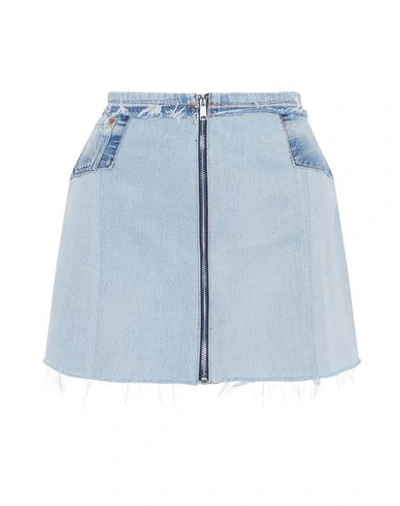 Shop Re/done With Levi's Denim Skirts In Blue