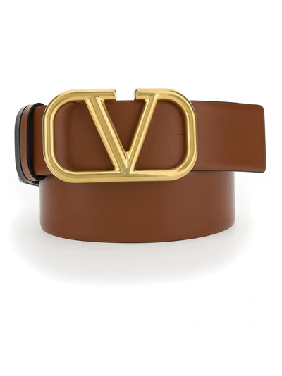 Shop Valentino Belt In Selleria/nero