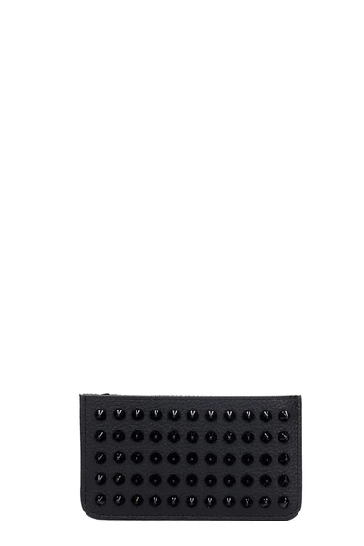 Shop Christian Louboutin Credilou Wallet In Black Leather