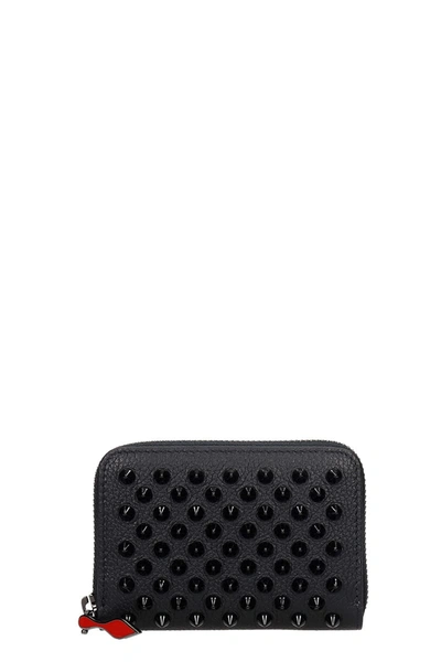 Shop Christian Louboutin Panettone Coin Wallet In Black Leather