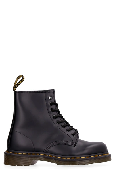 Shop Dr. Martens' 1460 Leather Combat Boots In Black
