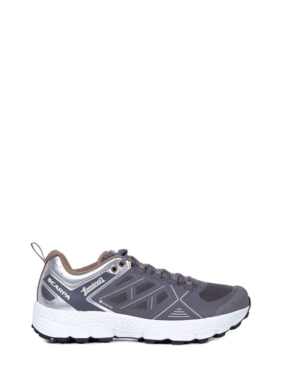 Herno Panelled Low-top Sneakers In Grey