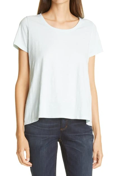 Shop Eileen Fisher U-neck T-shirt In Clwtr