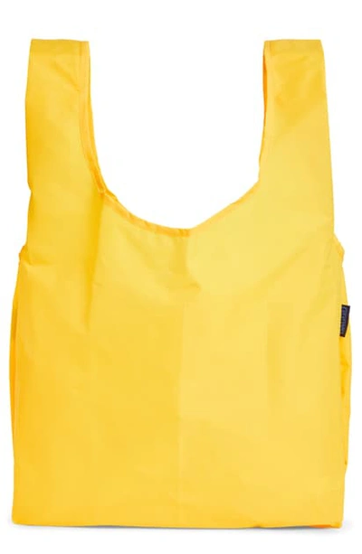 Shop Baggu Printed Ripstop Nylon Tote In Electric Saffron