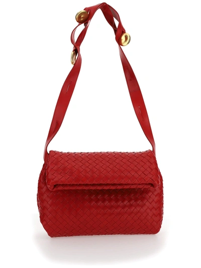 Shop Bottega Veneta Bag In Scarlet/gold