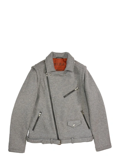 Shop Brunello Cucinelli Virgin Wool And Cashmere Jacket And Vest In Grey