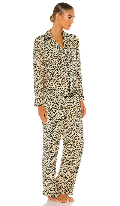 Shop Rails Clara Pajama Set In Sand Jaguar