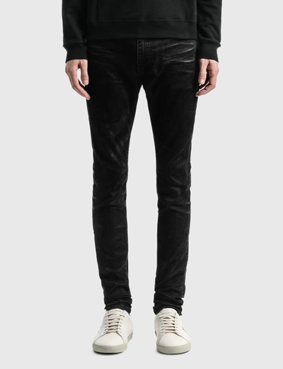 Shop Saint Laurent Stretch Denim Skinny Jeans In Black
