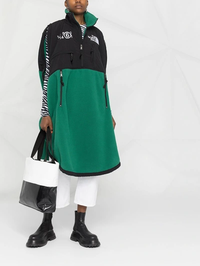 Shop Mm6 Maison Margiela Circle Down Coat In Green