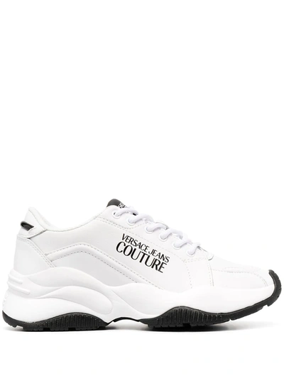 Shop Versace Jeans Couture Low Top Speed Sneakers In White