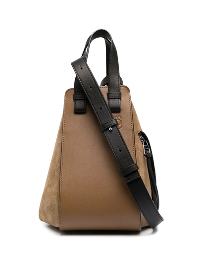 Shop Loewe Contrasting Panel Detail Tote Bag In Neutrals