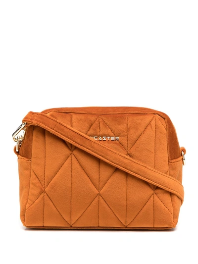 Shop Lancaster Small Quilted Cross-body Bag In Brown