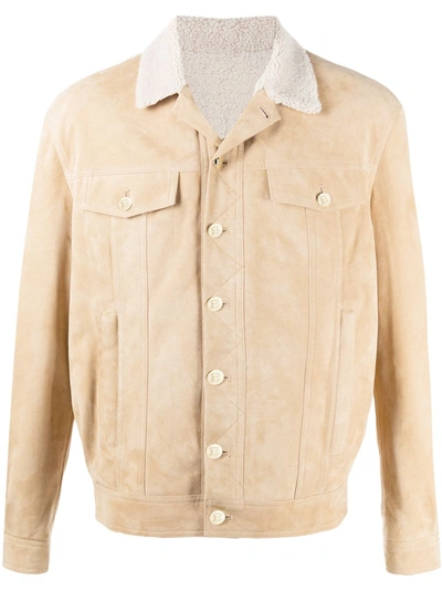 Shop Balmain Buttoned Jacket In Neutrals