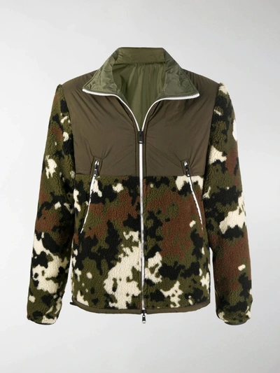 Shop Moncler Reversible Jacket In Green