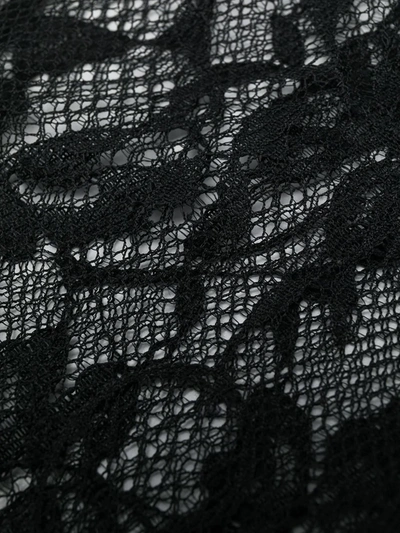 Maison Close Lace Mid-calf Socks In Black