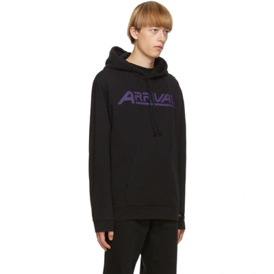 Arrival Distressed Hoodie In 00099 Black