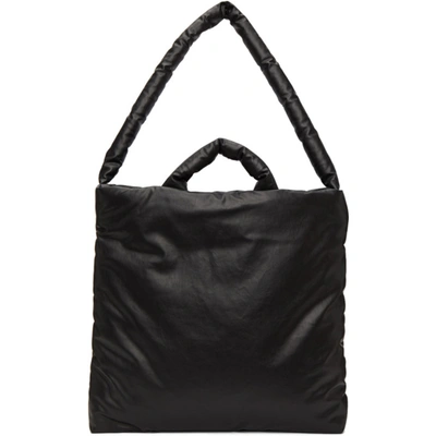 Shop Kassl Editions Black Medium Oil Shoulder Bag In 0001 Black