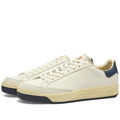 Shop Adidas Originals Adidas Rod Laver Aniline In White