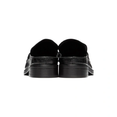 Shop Martine Rose Black Embossed Arches Loafers