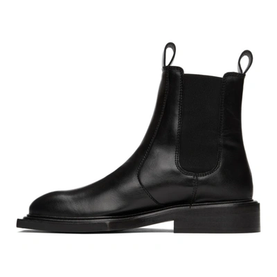 Shop Martine Rose Black Hacienda Chelsea Boots