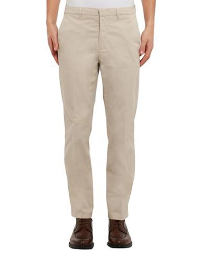 Shop Dunhill Man Pants Beige Size 44 Cotton, Elastane