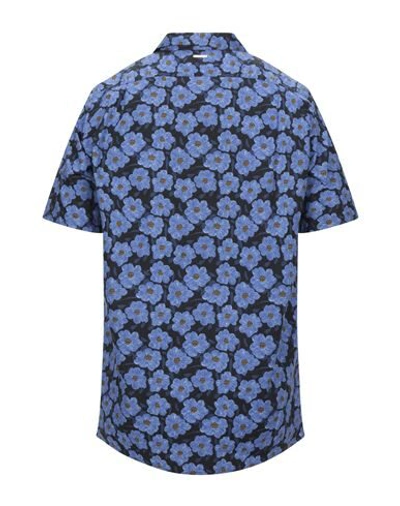 Shop Aglini Patterned Shirt In Blue