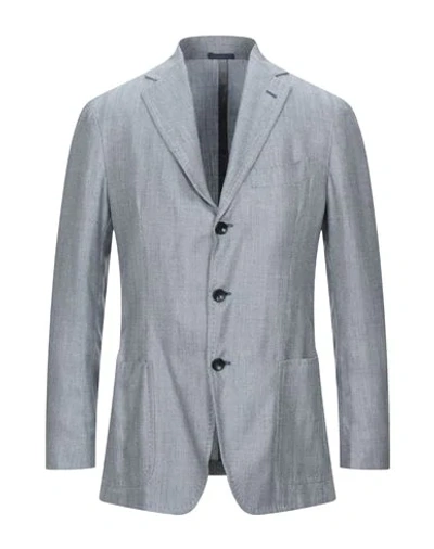 Shop Sartorio Suit Jackets In Sky Blue