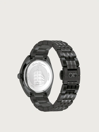 Shop Ferragamo Evolution Watch In Black