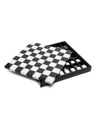 L'objet 24kt Gold Stone Chess Set In Black