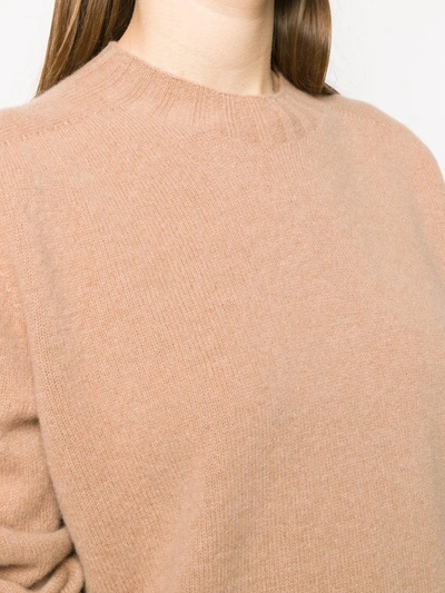 Shop Altea Fine Knit Cashmere Jumper In Neutrals