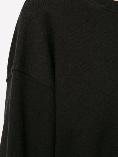 Shop Agolde Balloon Sleeve Sweatshirt In Black