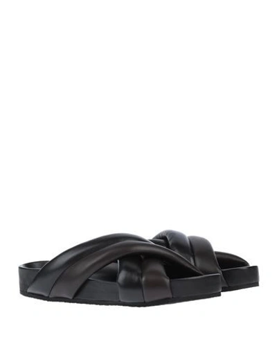 Jil Sander Sandals In Black