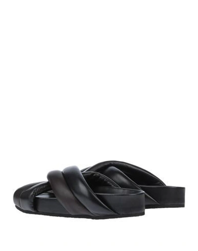 Jil Sander Sandals In Black