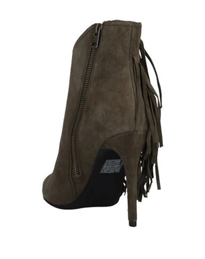 Shop Allsaints Ankle Boots In Military Green