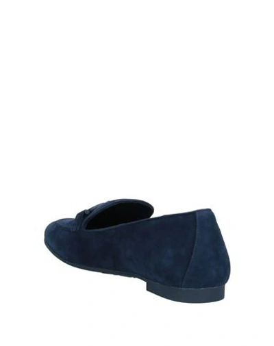 Shop Ferragamo Loafers In Dark Blue