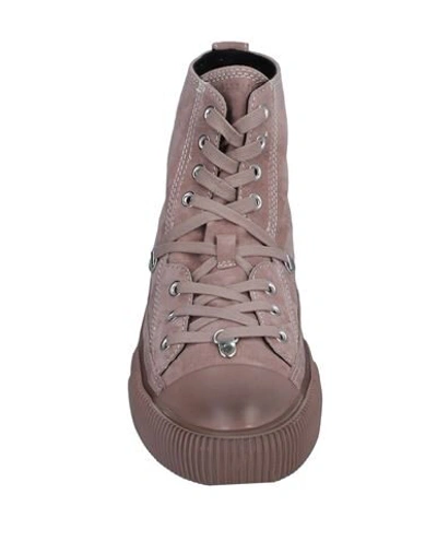 Shop Allsaints Sneakers In Pastel Pink