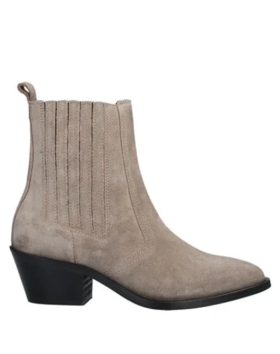 Allsaints All Saints Miriam Western Boots In Taupe Suede-neutral In Dove  Grey | ModeSens