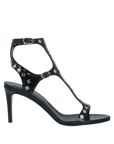 Shop Twinset Woman Sandals Black Size 8 Soft Leather