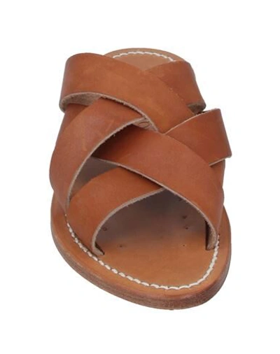 Shop Kjacques Sandals In Tan